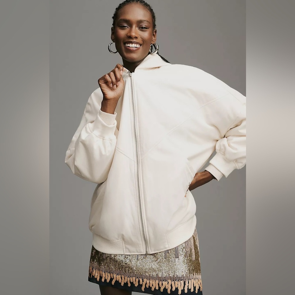 By Anthropologie Oversized Bomber Jacket